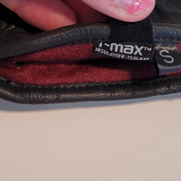 Wind River T-Max Insolation Black Leather Gloves Women’s Size Small - Picture 3 of 6